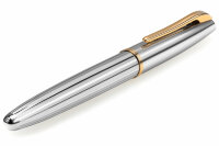 Перьевая ручка Aurora Style Chrome Plated Barrel and Cap Gold Plated Trim (AU E14-M)