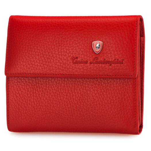 Кошелек Tonino Lamborghini Sport Elegance Red, 13х11 см, кожа.