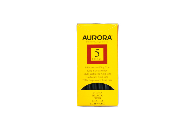 Картридж для перьевой ручки Aurora, цвет: черный