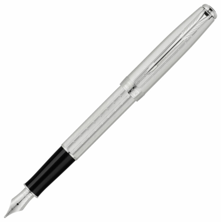 Перьевая ручка Parker Sonnet Silver Lustre (PR 045921-40),(PR 045921-30)