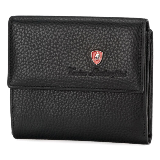 Кошелек Tonino Lamborghini Sport Elegance Black, 11.7х10 см, кожа.