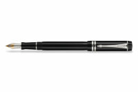 Перьевая ручка Parker Duofold International Black Platinum Plated (PR 010421/30),(PR 010421/40)