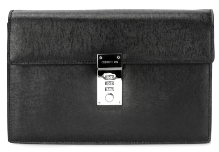 Барсетка Cerruti Executive Black, черный, 5.5х26х16.5 см.