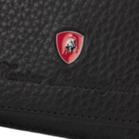 Кошелек Tonino Lamborghini Sport Elegance Black, 12х10.5 см, кожа.