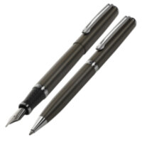 Набор (перо, шарик) Inoxcrom Wall Street Titanium Grey (IX 910381 5)