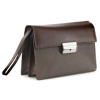 Барсетка Cerruti Explorer Brown, коричневый, 8.5х26х15.5 см.