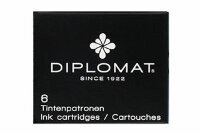 Картридж для перьевой ручки Diplomat, цвет: черный