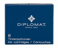 Картридж для перьевой ручки Diplomat, цвет: синий