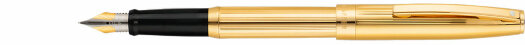 Перьевая ручка Sheaffer Sagaris Fluted Gold Tone Gold Tone Trim (SH E0947440),(SH E0947450)