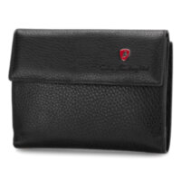 Кошелек Tonino Lamborghini Sport Elegance Black, 15.2х11.5 см, кожа.