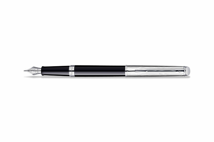 Перьевая ручка Waterman Hemisphere Deluxe Black Chrome Plated Trim (S0921090)
