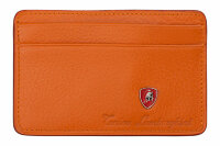 Визитница Tonino Lamborghini Sport Elegance Orange, натуральная кожа.