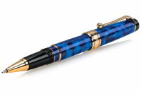 Ручка-роллер Aurora Optima Variegated Blue Gold Plated Trim (AU 975-BA)