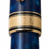 Перьевая ручка Aurora Optima Variegated Blue Gold Plated Trim (AU 996/B 1*)