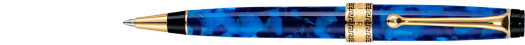 Шариковая ручка Aurora Optima Variegated Blue Gold Plated Trim (AU 998-BA)