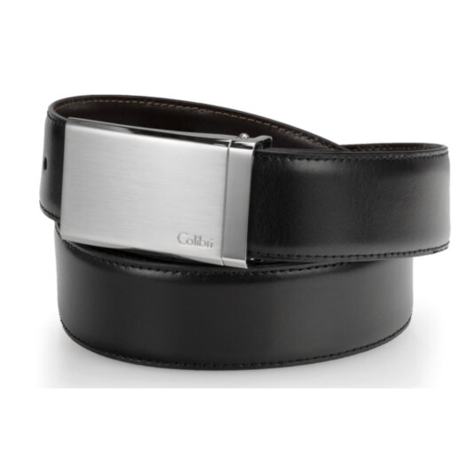 Ремень мужской Colibri Manhattan Black and brown, 110х3.5 см.