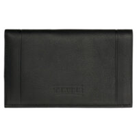 Визитница Texier Boston Black, TX 3102 чёрный, натуральная кожа.