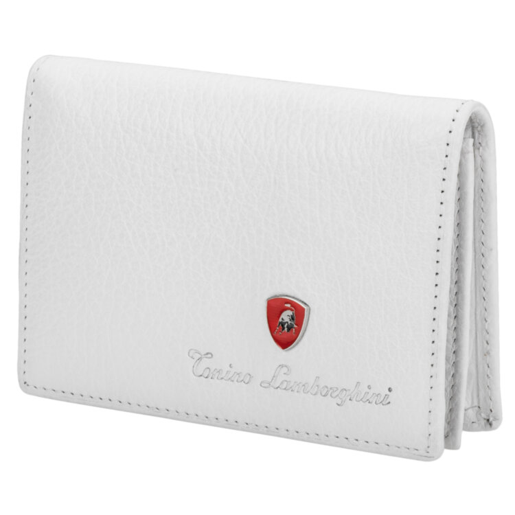 Визитница Tonino Lamborghini Portanotes - Portadocumenti White, натуральная кожа.