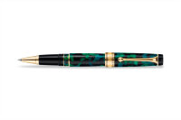 Ручка-роллер Aurora Optima Variegated Green Gold Plated Trim (AU 975-VA)