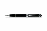 Перьевая ручка Aurora Ipsilon Deluxe Black Barrel Chrome Plated Trim (AU B12-CM)