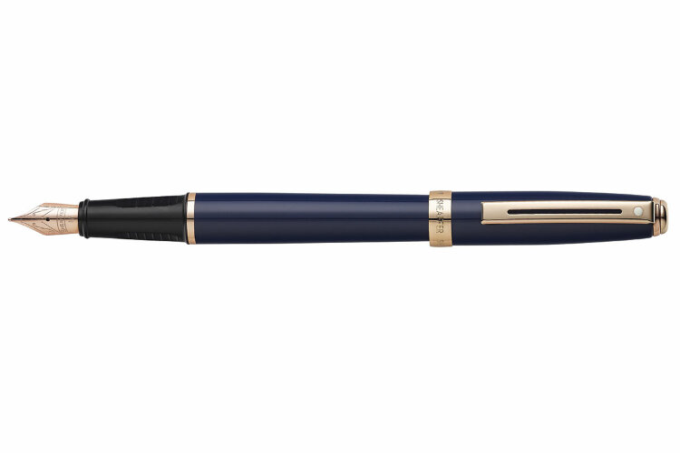 Перьевая ручка Sheaffer Prelude Cobalt Blue with Broad Rose Gold Tone Trim (SH E0914343)