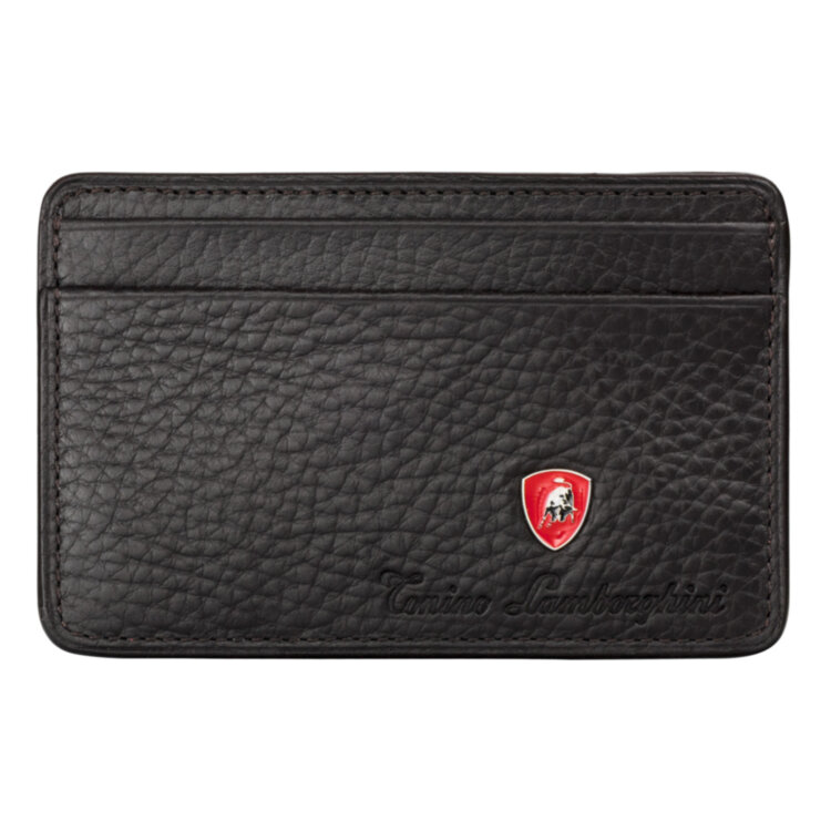 Визитница Tonino Lamborghini Sport Elegance Brown, натуральная кожа.