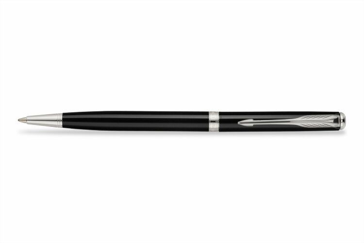 Шариковая ручка Parker Sonnet Slim Lacquer Black CT (S S0808840)
