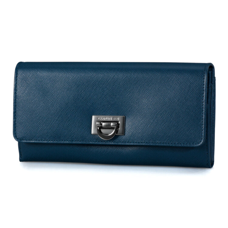 Портмоне Cerruti Pocket Dream Blue, 10х19 см, кожа.