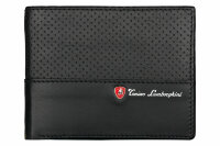 Портмоне Tonino Lamborghini Driving Black, 12.7х10 см, кожа.