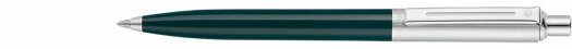 Шариковая ручка Sheaffer Sentinel Chrome Plated Cap Resin Green Barrel Nickel Plate (SH E23215150)